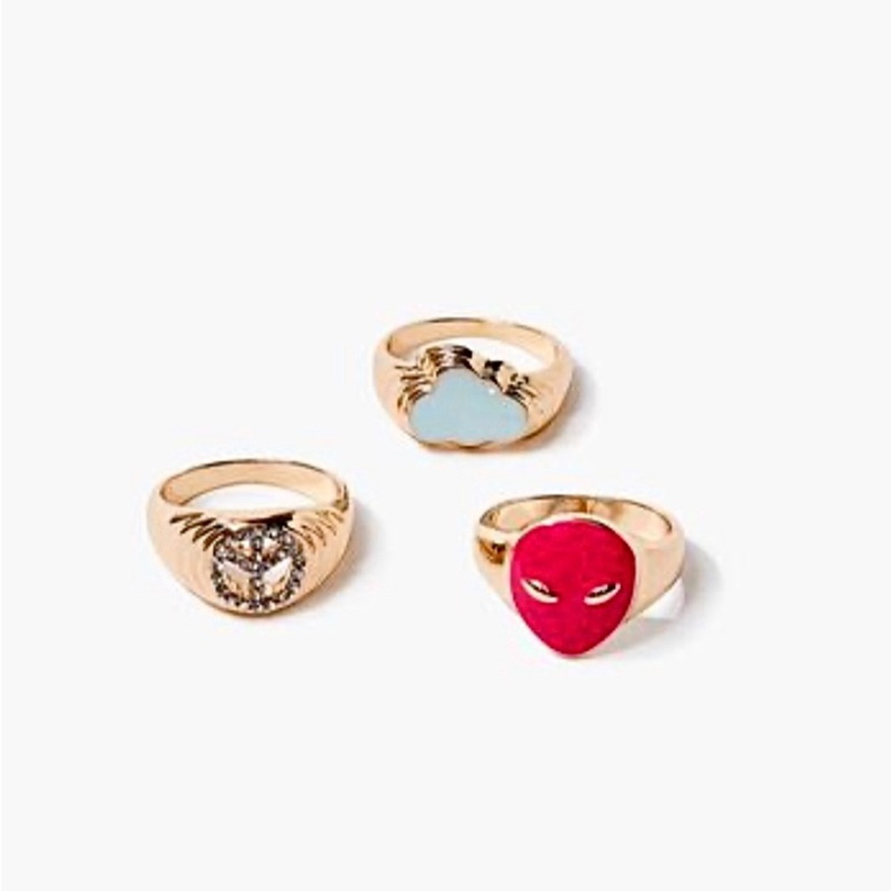 Assorted Alien Ring Set